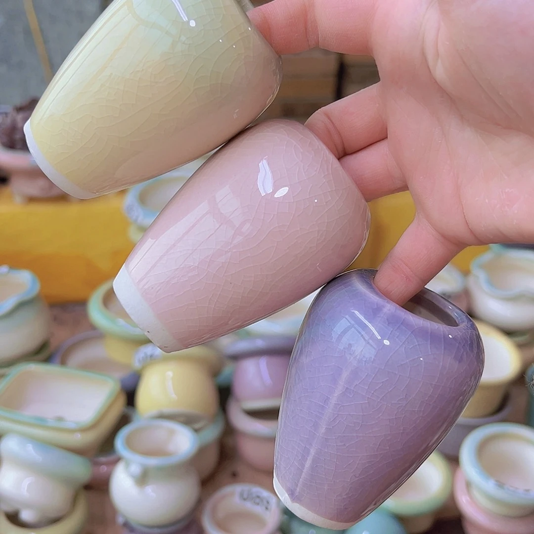 红陶陶瓷花盆当场满12包邮