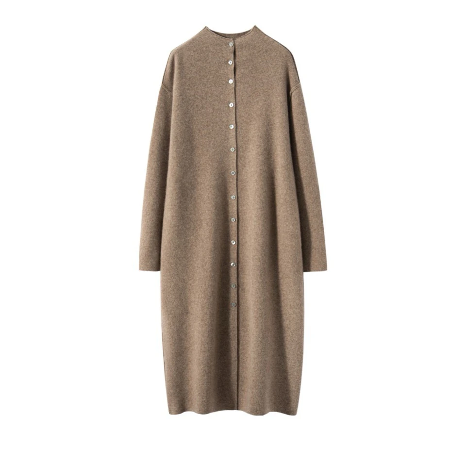 四平空气层多扣羊绒大衣 AS 8140