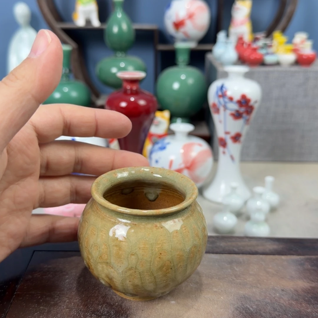 陶瓷手工小花器摆件