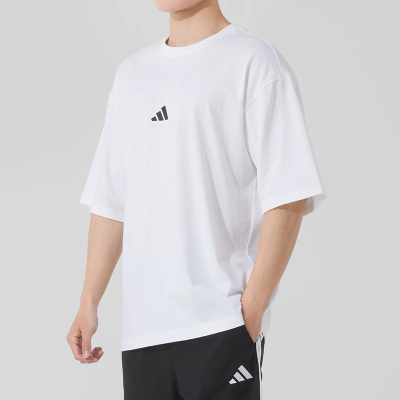 Adidas阿迪达斯短袖男2025夏季新款运动服休闲宽松半袖T恤JC5339