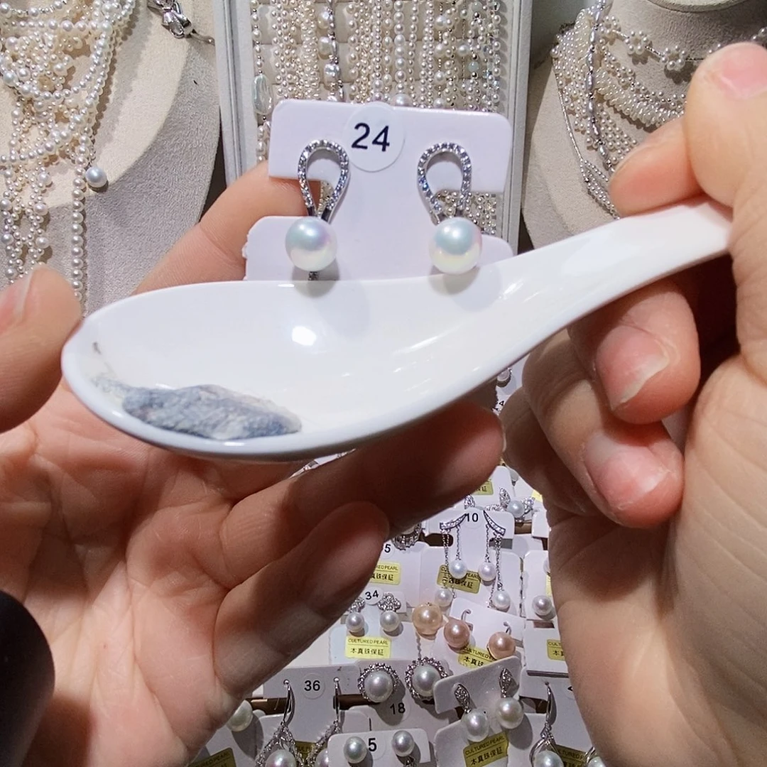 非金属925银纯银耳钉