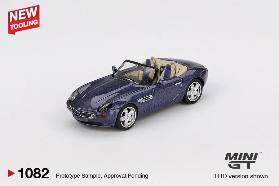 MINIGT 1:64 BMW Z8 紫蓝色 合金汽车模型