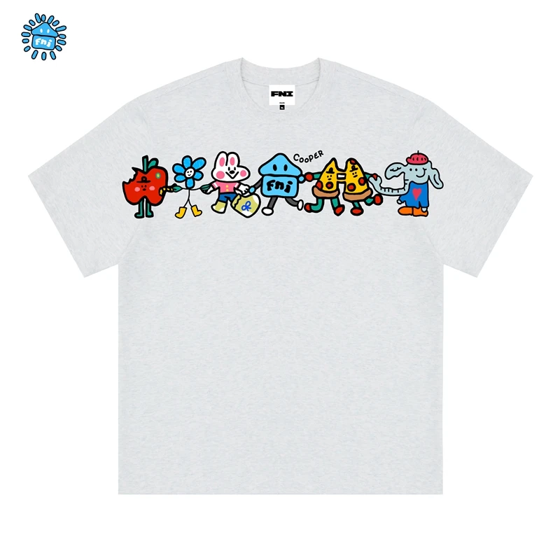 FNI Cooper系列（cooper大家庭）卡通趣味纯棉短袖男女t恤新款烫画