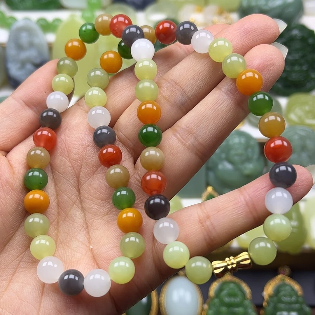 和田玉未镶嵌项链卡8