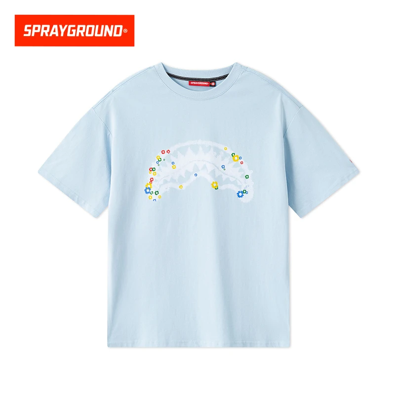 SPRAYGROUND鲨鱼嘴短袖T恤纯棉印花休闲圆领潮流百搭JM WE120232