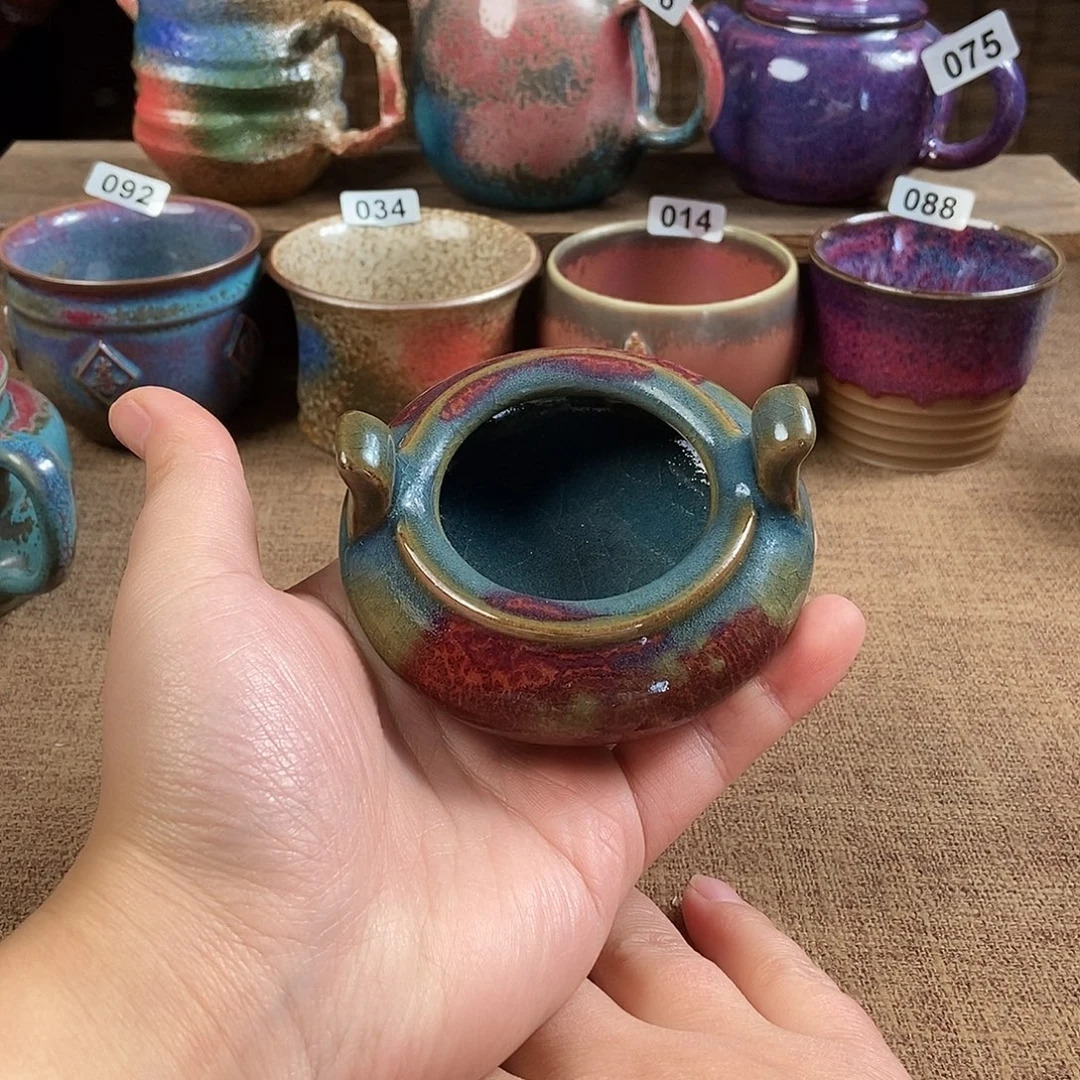 瓷片钧瓷茶壶茶具