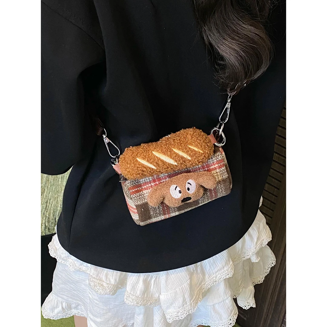 可爱爆款小包包2025新款百搭格子今年流行韩版气质单肩包斜挎包