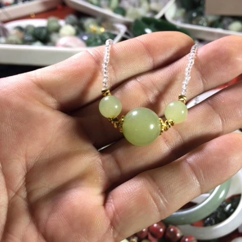 未镶嵌和田玉手机链