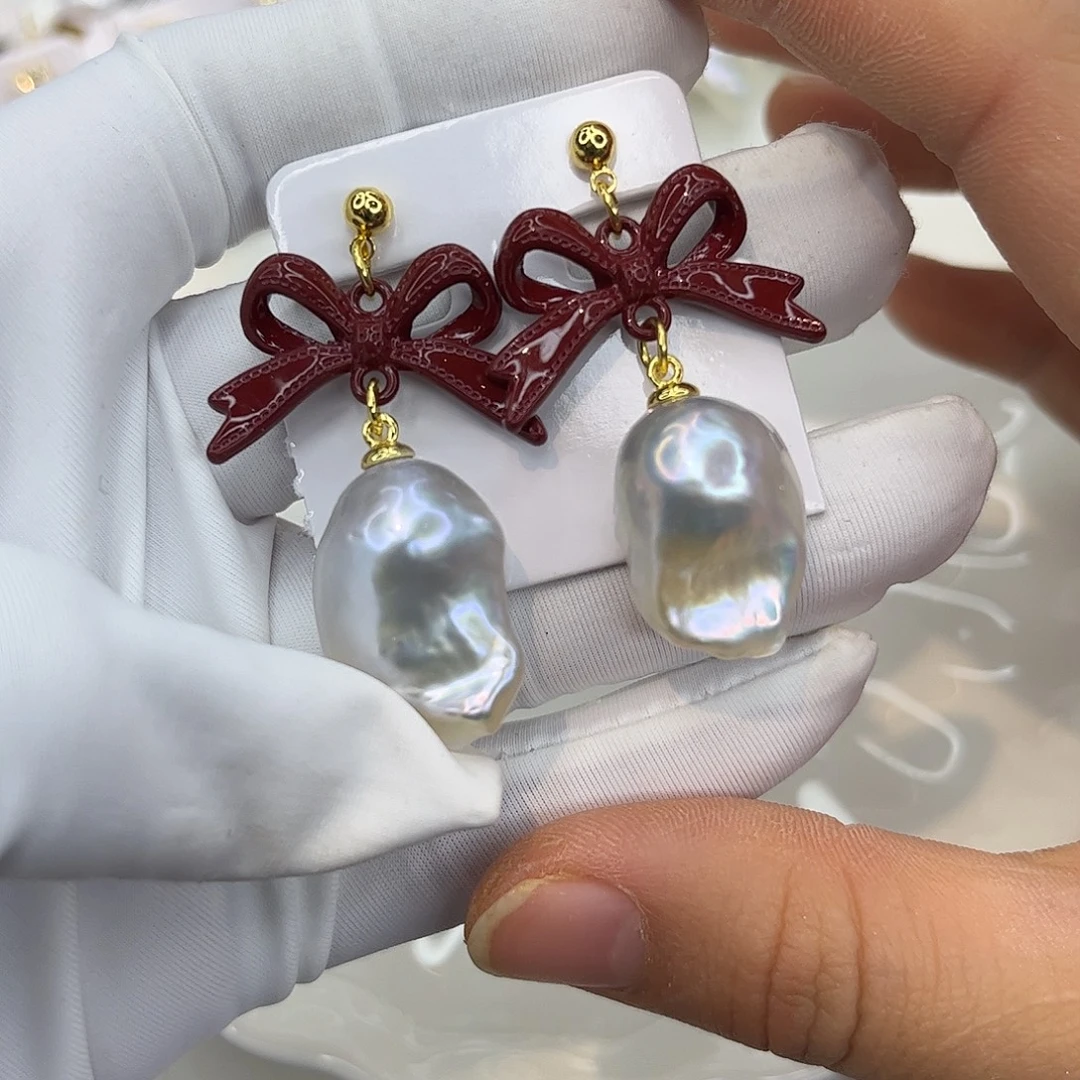 耳饰淡水珍珠合金