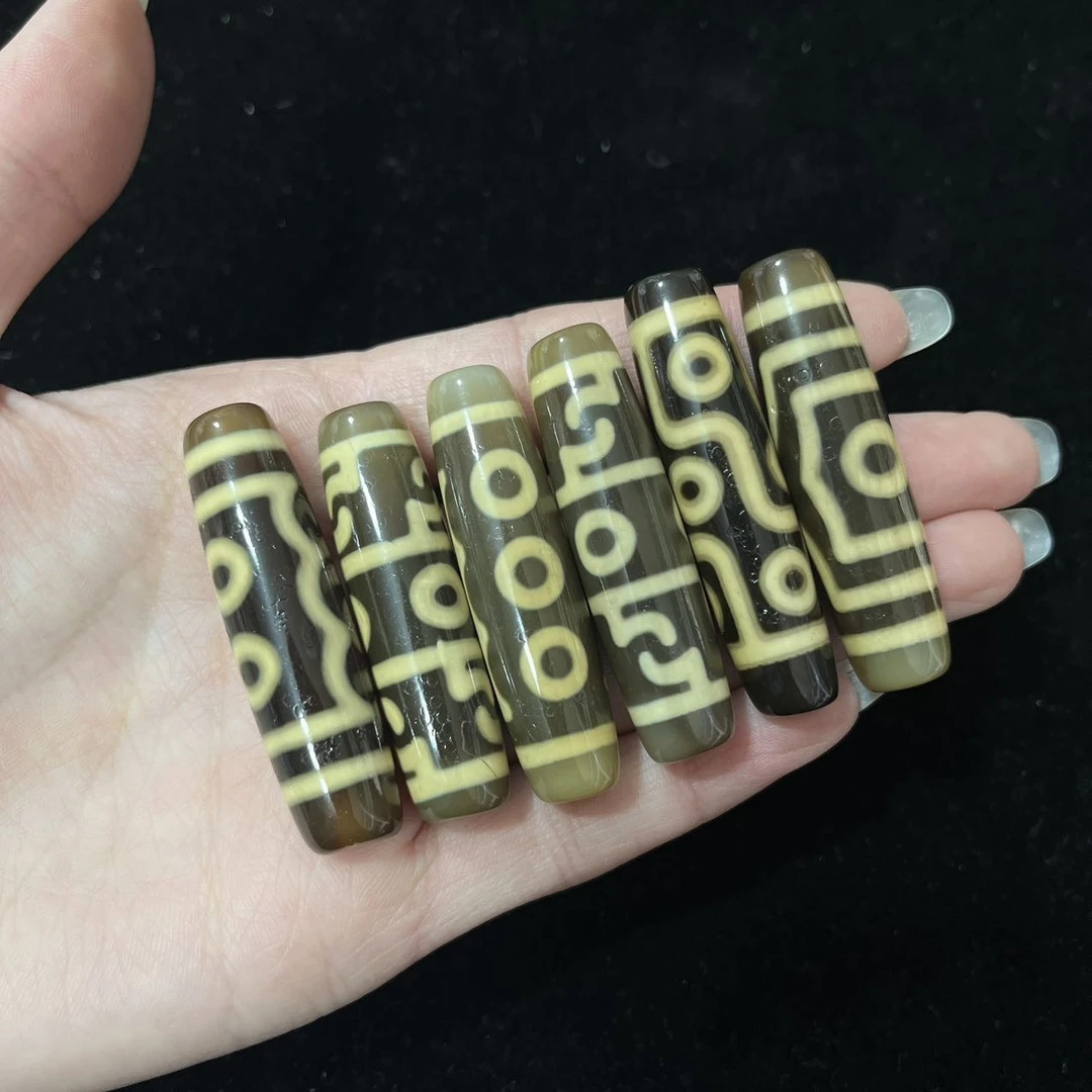 【天赐精选】TC17633-玛瑙单珠（微瑕）-多样性发其一-47*11mm