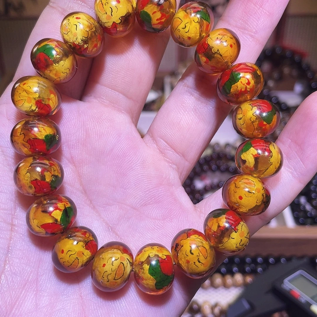 琥珀未镶嵌裸石13+抚顺琥珀内画