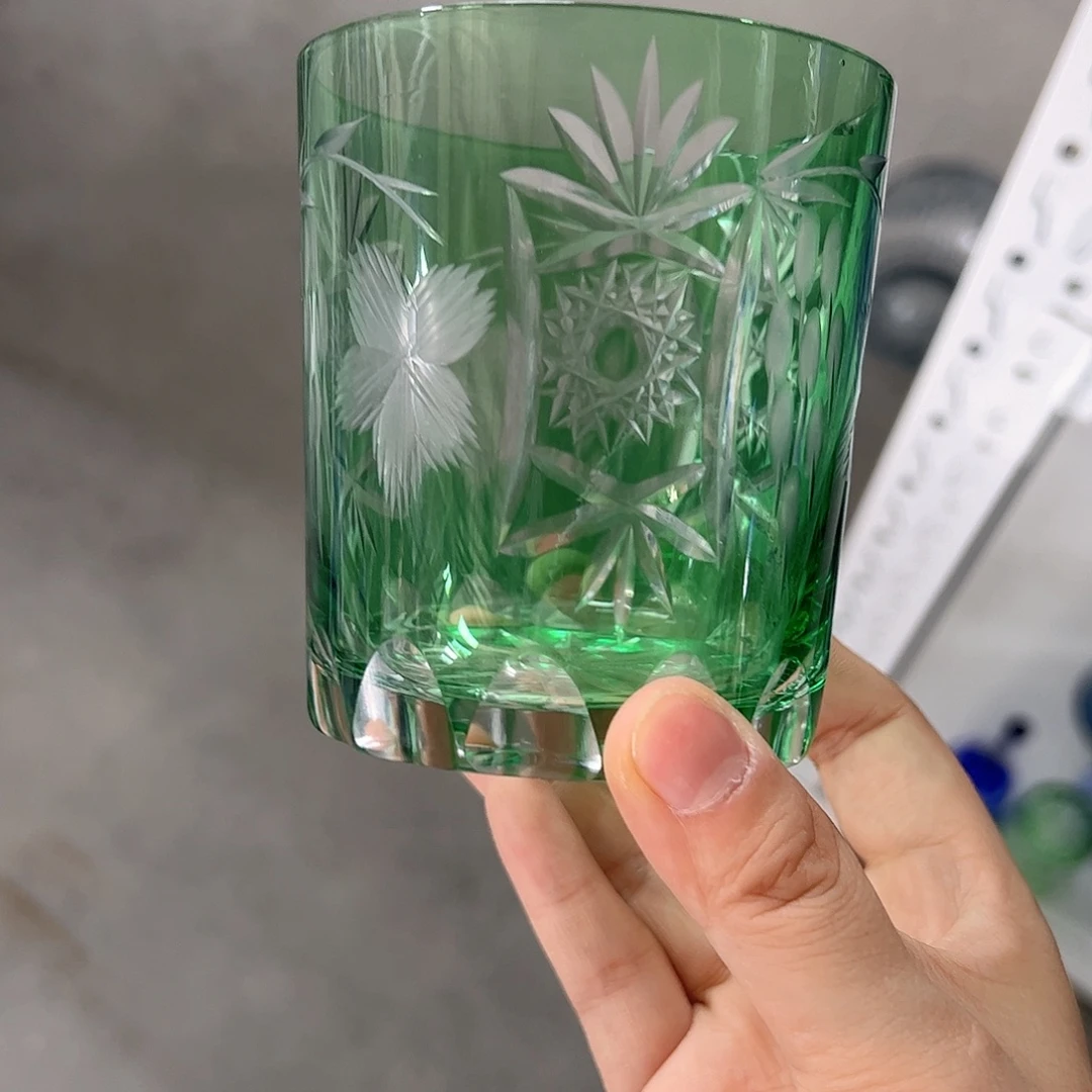 水晶玻璃高脚款微瑕一个