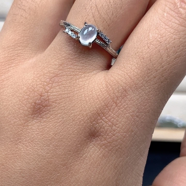 一***你翡翠未镶嵌戒指戒指