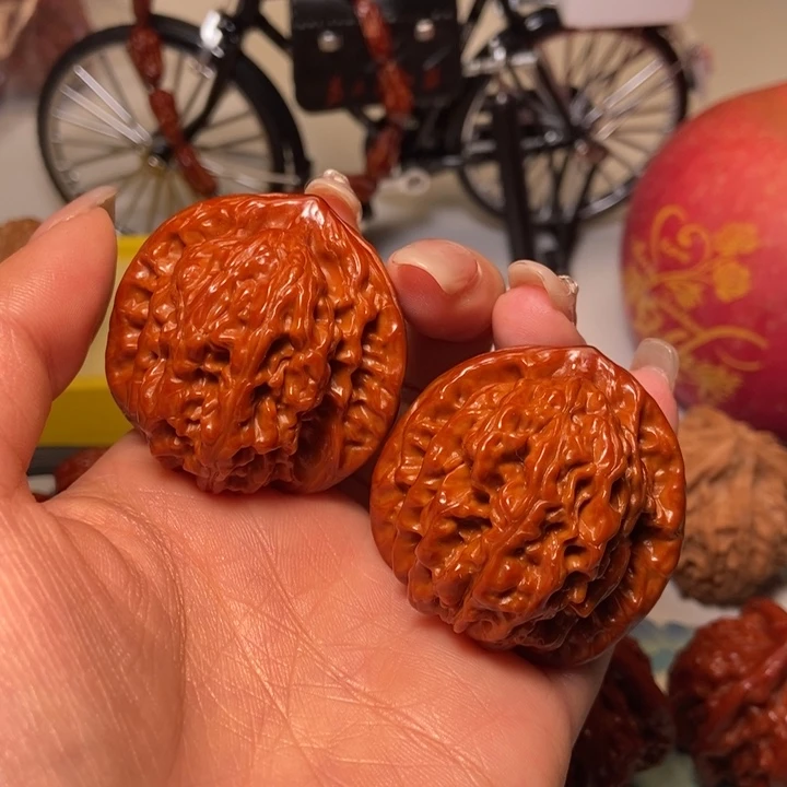 吊坠文玩核桃盘龙虎头