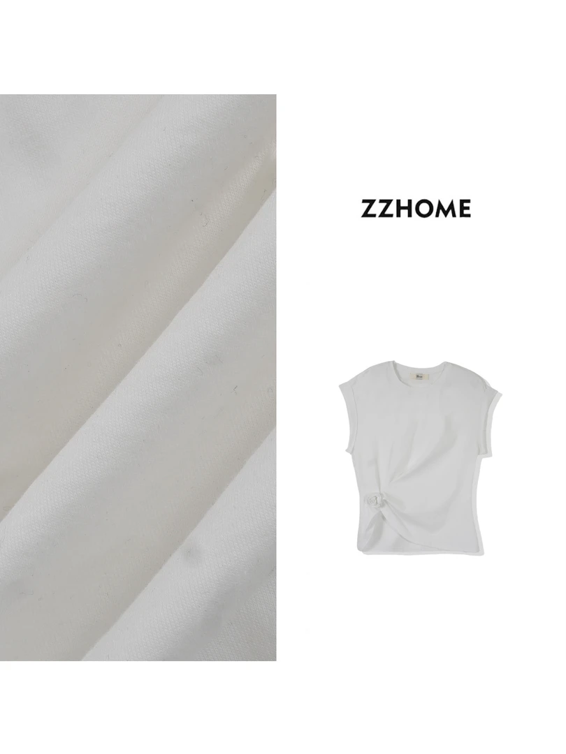 ZOZO HOME ｜非常规立体花朵量感T恤q171023p气质百搭设计感气质夏
