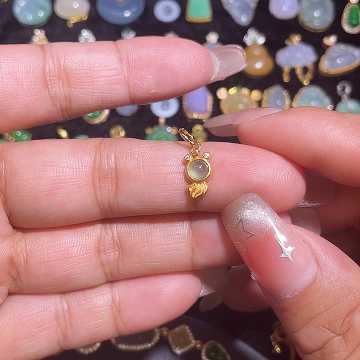 翡翠银S925镶嵌颈饰