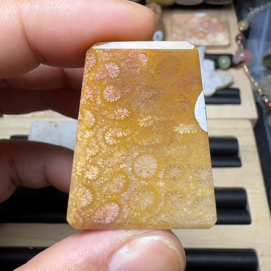 未镶嵌纯天然色有机玉石保真色硅化玉
