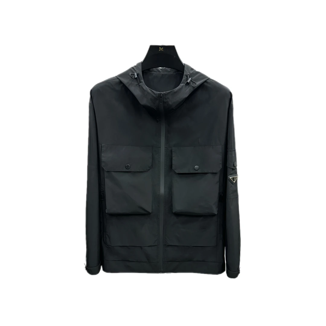 【李老板】春季新款男士连帽冲锋衣夹克 户外 连帽  时尚