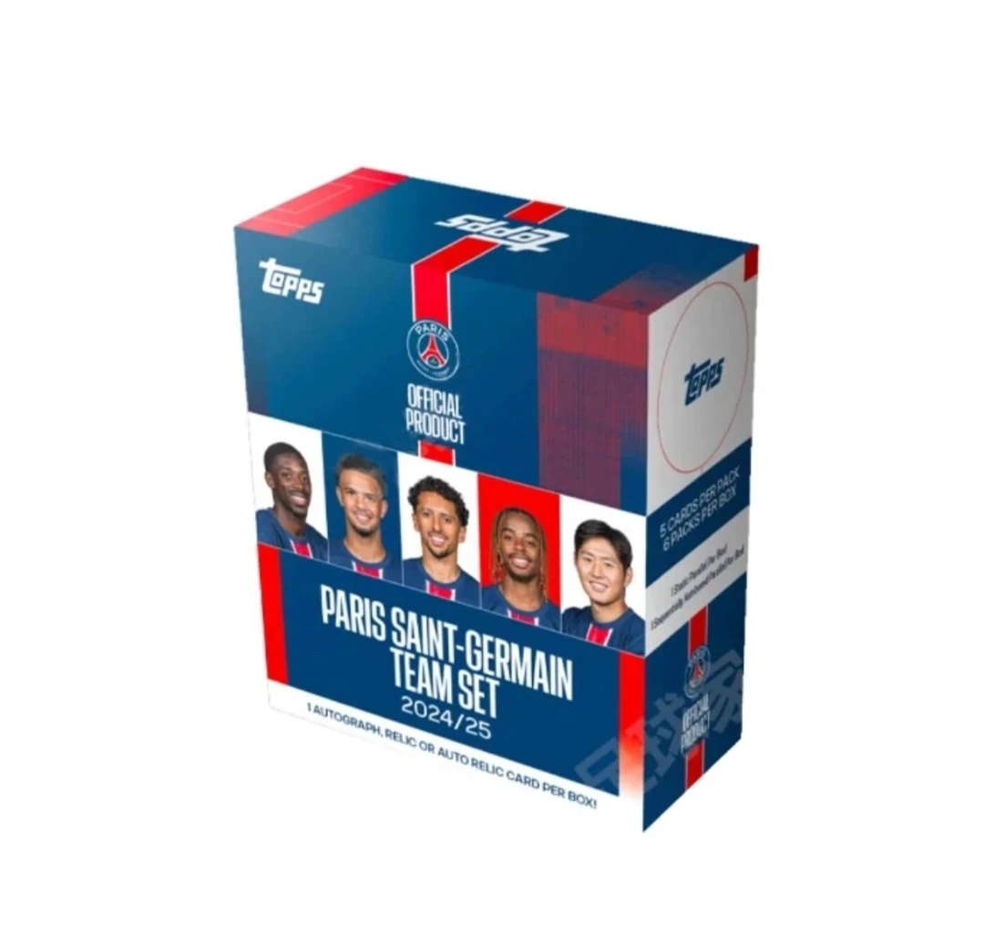 topps24-25巴黎队盒teamset球星卡盲盒（默认代拆 未成年禁下单）