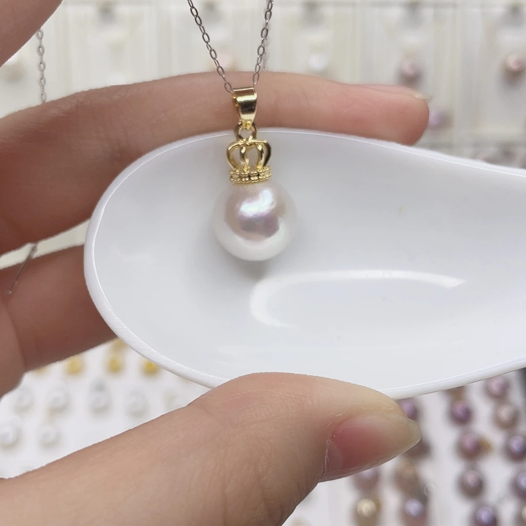 合金淡水珍珠吊坠(赠链)