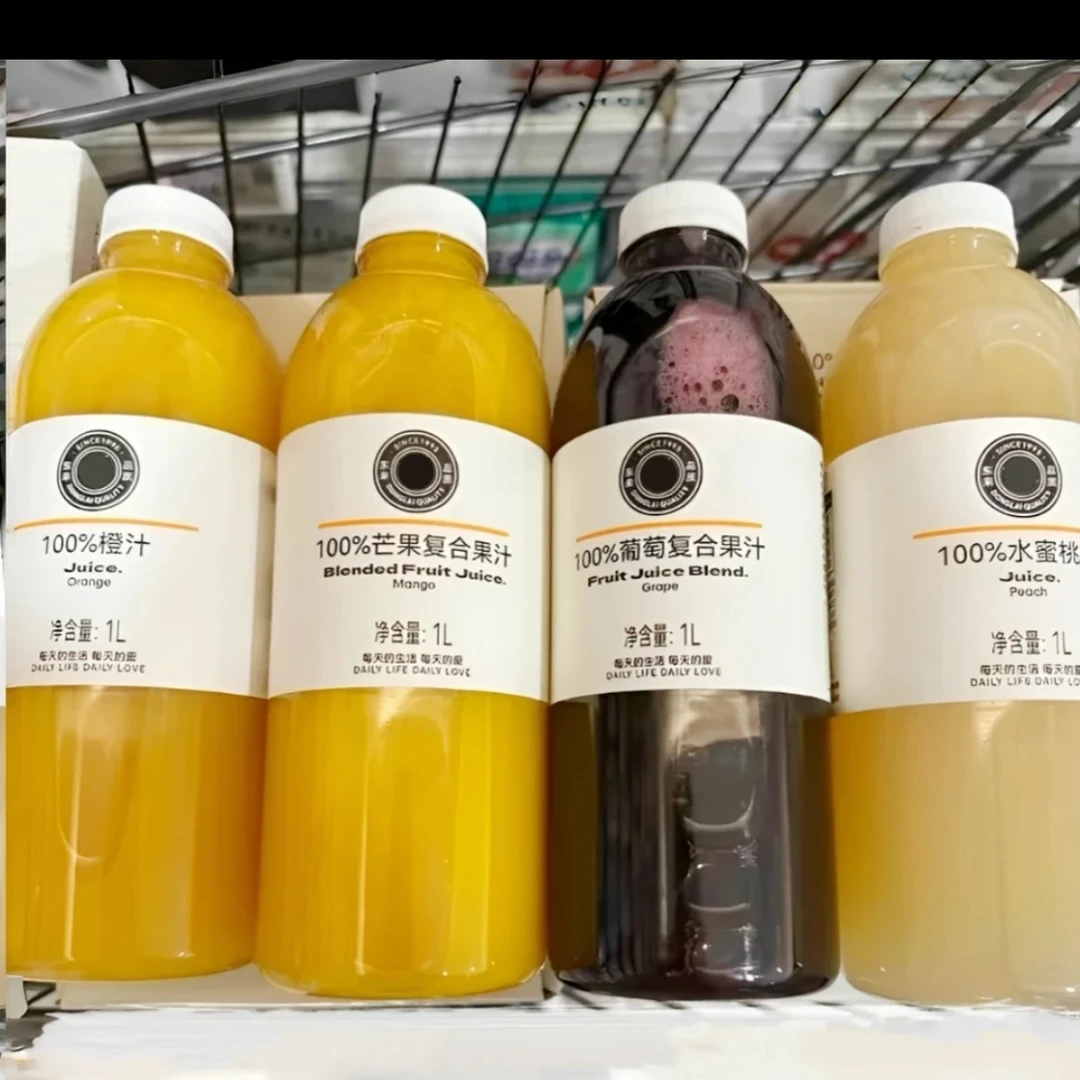 超市直采果汁复合果汁芒果汁，桃汁，葡萄汁，番茄汁。