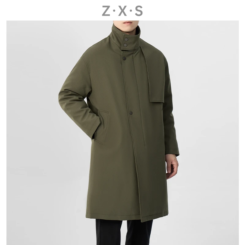 甄哥定制（冬季 大衣羽绒服）男士休闲百搭舒适长款羽绒服