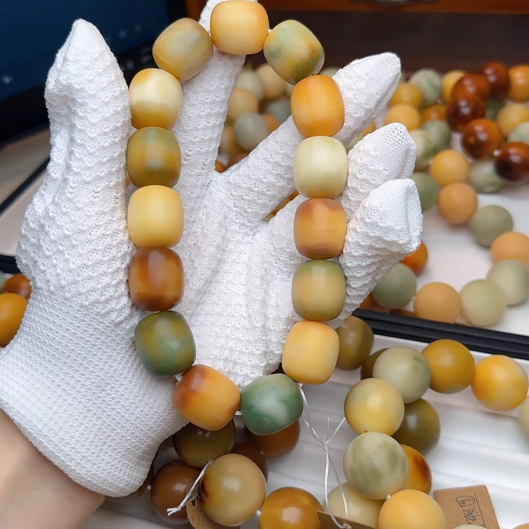 菩提根/象牙果手串卡21干磨年糕中大瑕疵不退