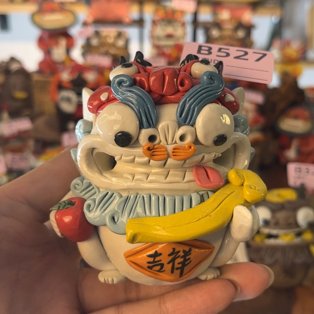 泥塑纯手工茶宠摆件