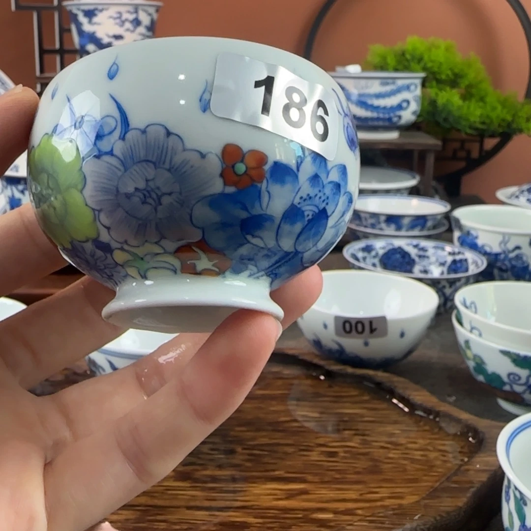 瓷片景德镇手绘青花瓷器186
