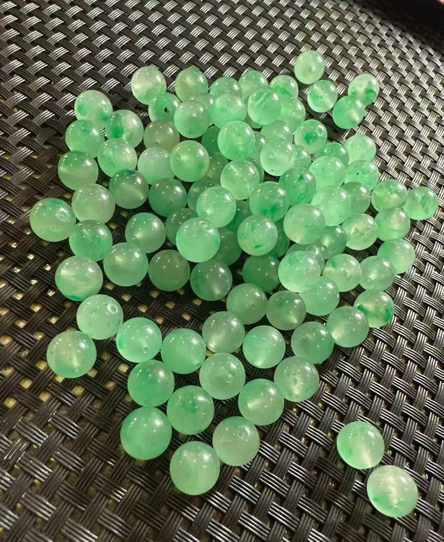 天然玉石冰飘花散珠串珠 diy手工发饰材料