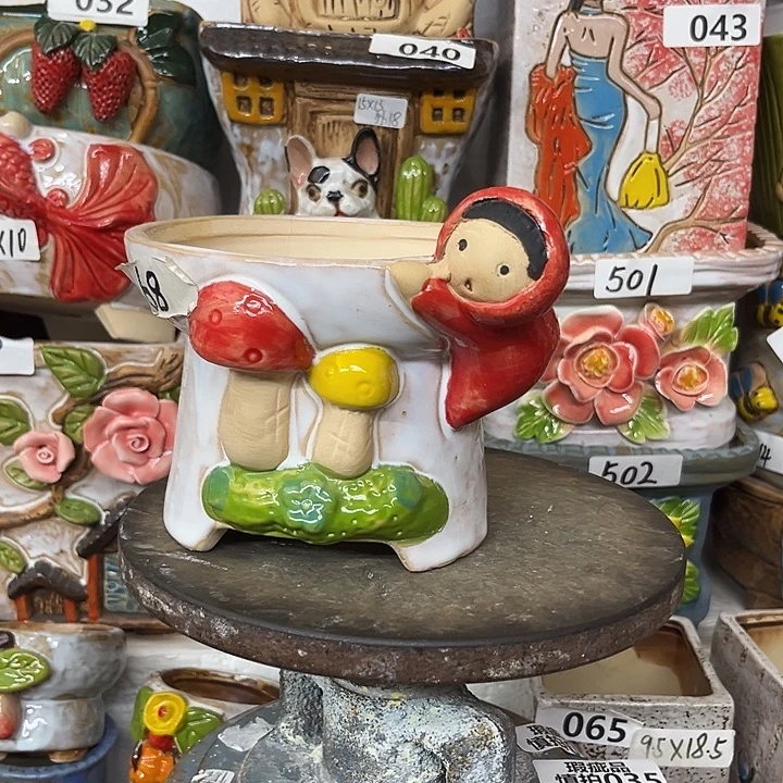 粗陶材质多肉花盆