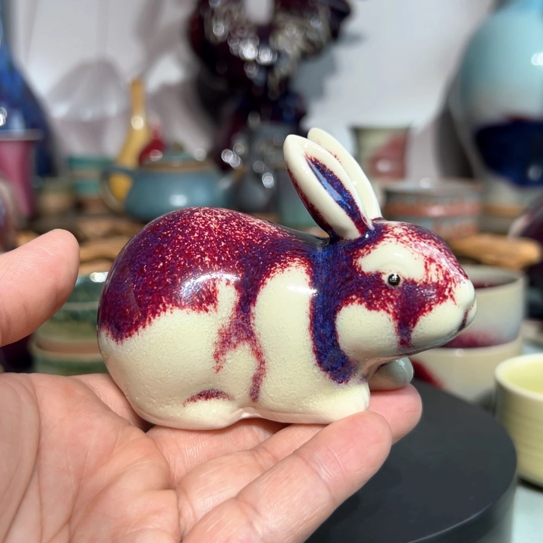 瓷片新工艺小兔子