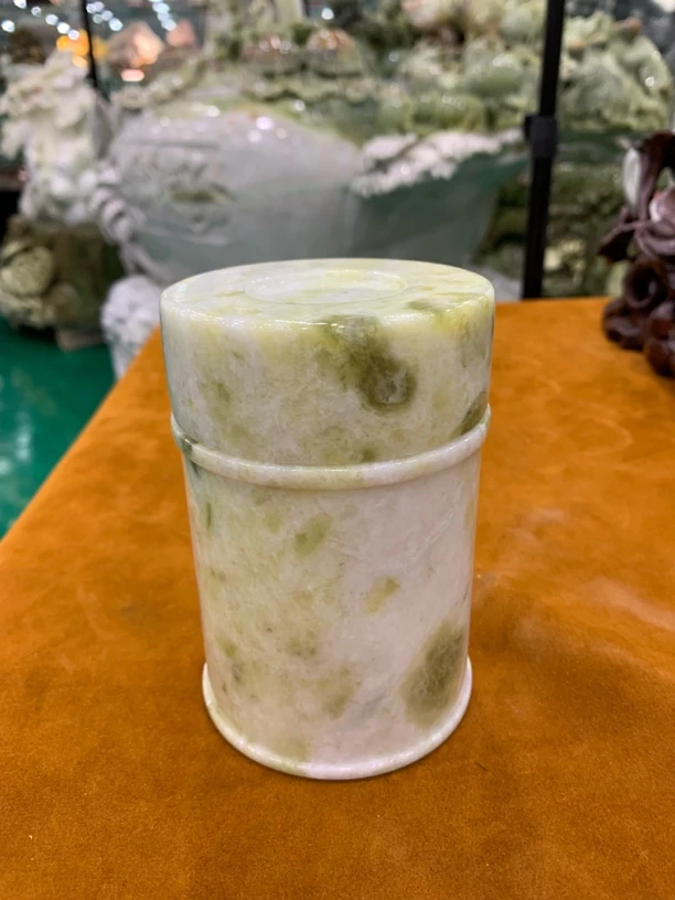竹节造型茶叶罐精品家居桌面摆件手工创意家用复古