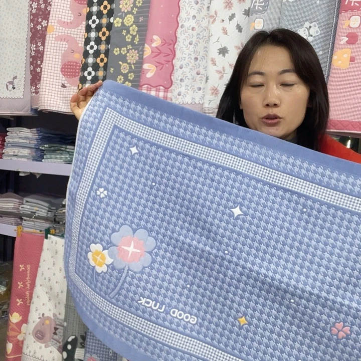 棉特价蓝色千鸟格