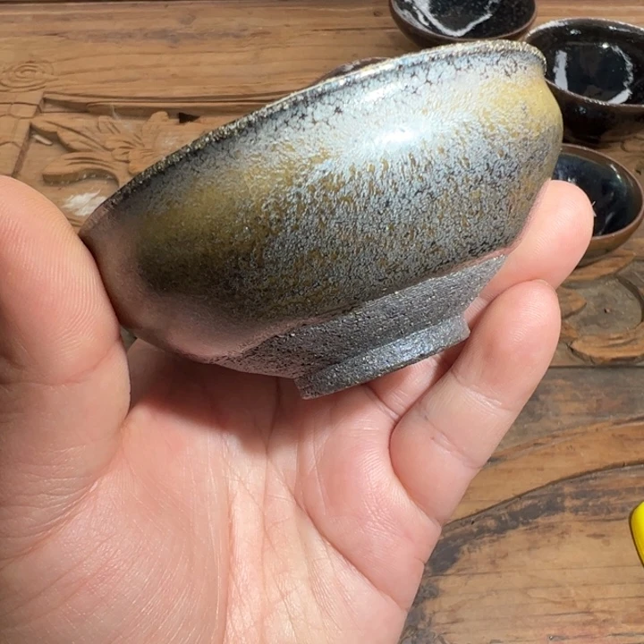 茶盏印山窑柴烧作品