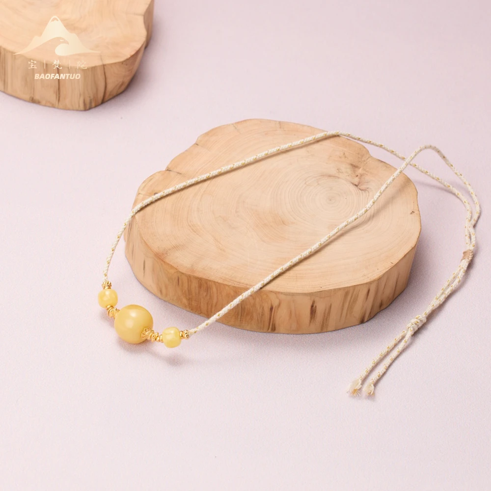 宝梵陀蜜蜡项链8058