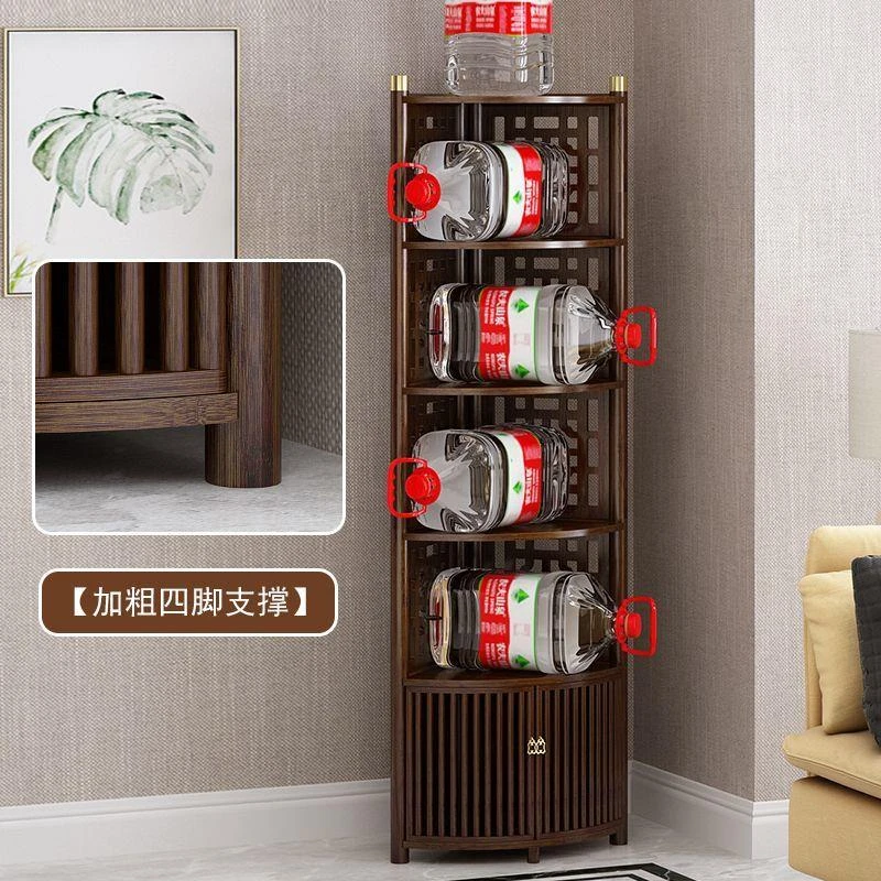 转角柜墙角柜家用架子置物架客厅落地储物柜现代简约三角形收纳架