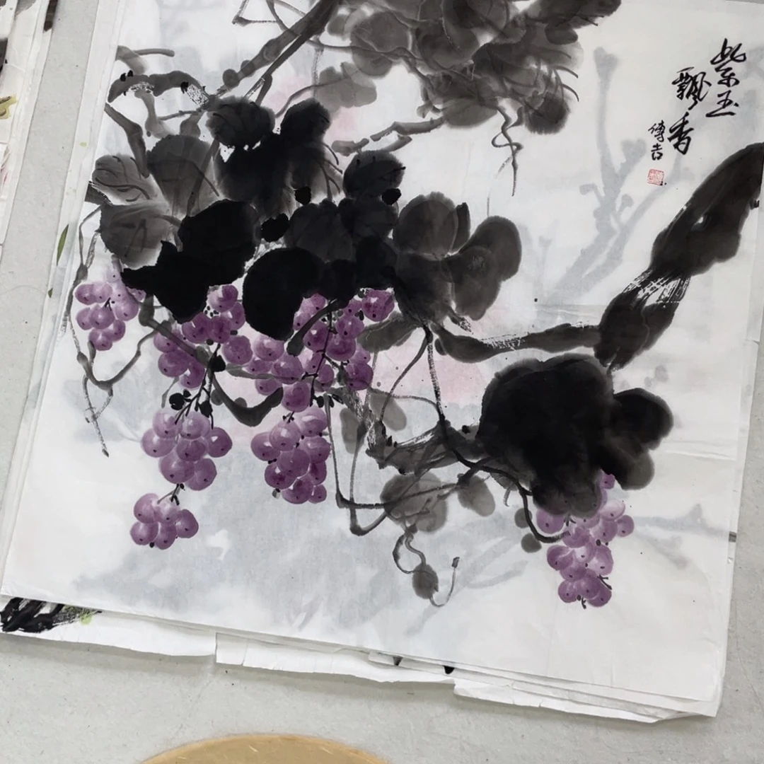 国画傅吉老师绘画