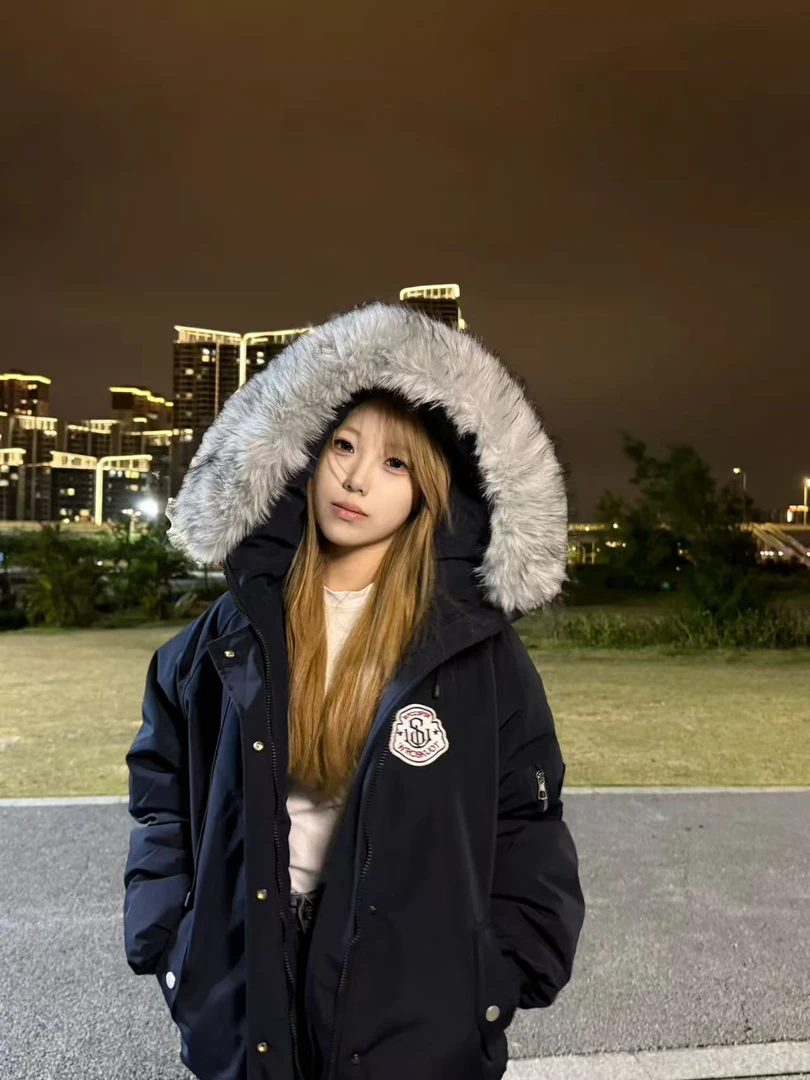 冬季新款大毛领韩版加厚保暖宽松棉服外套潮流女款