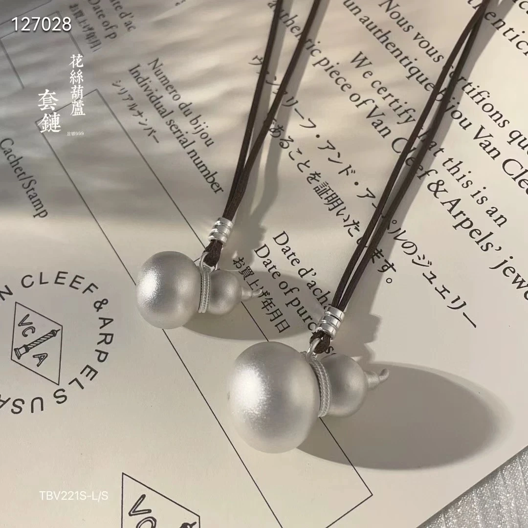 吊坠足银 足银制品  FUYU  96  足银实心葫芦吊坠 赠送吊坠绳