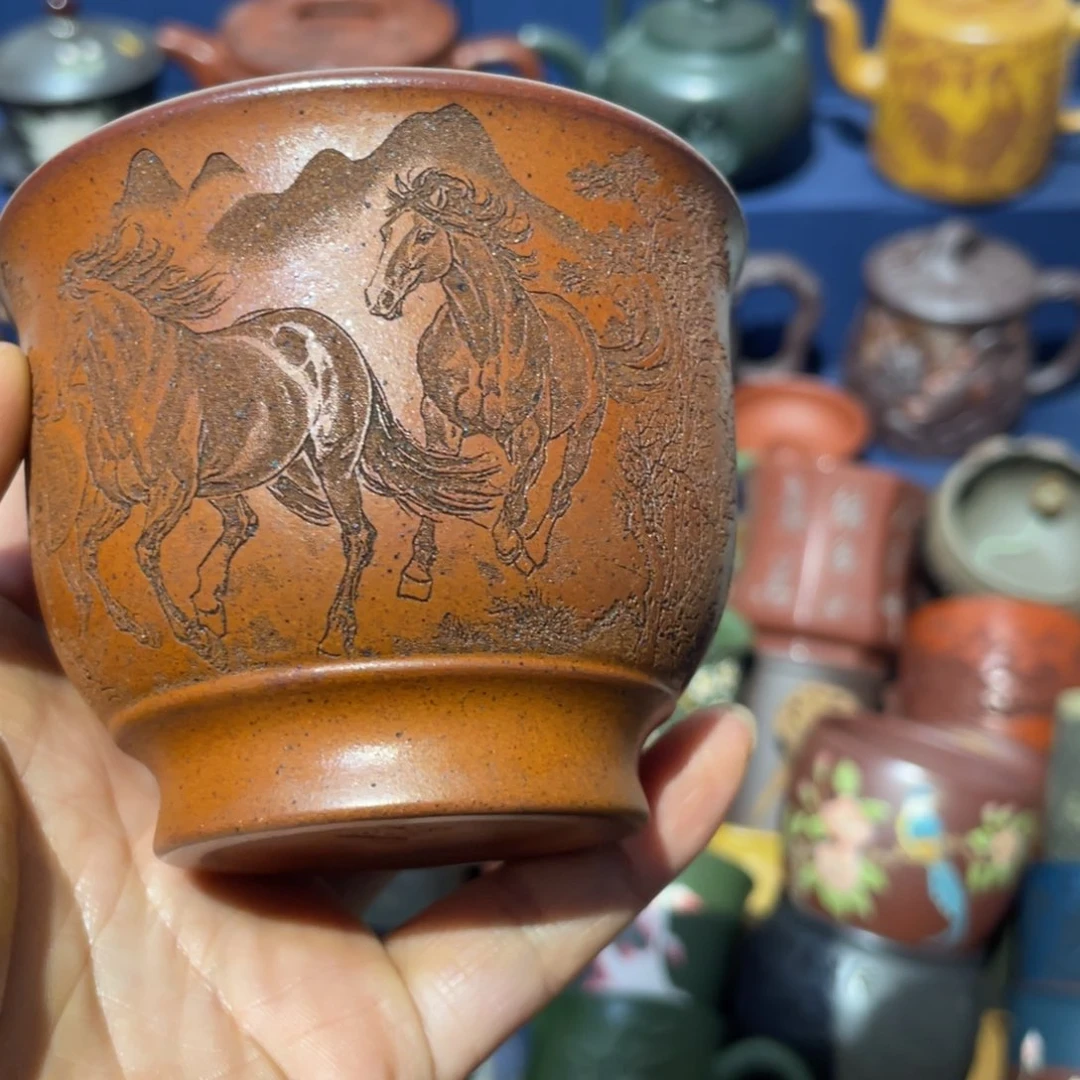 原矿紫砂手工主人杯