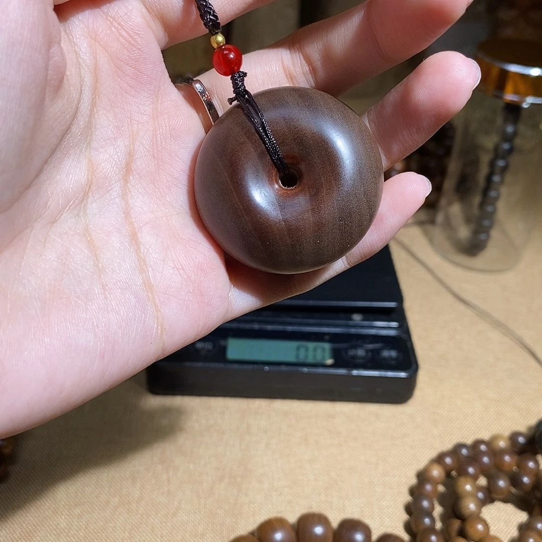 汽***膜檀香木老山檀香平安扣