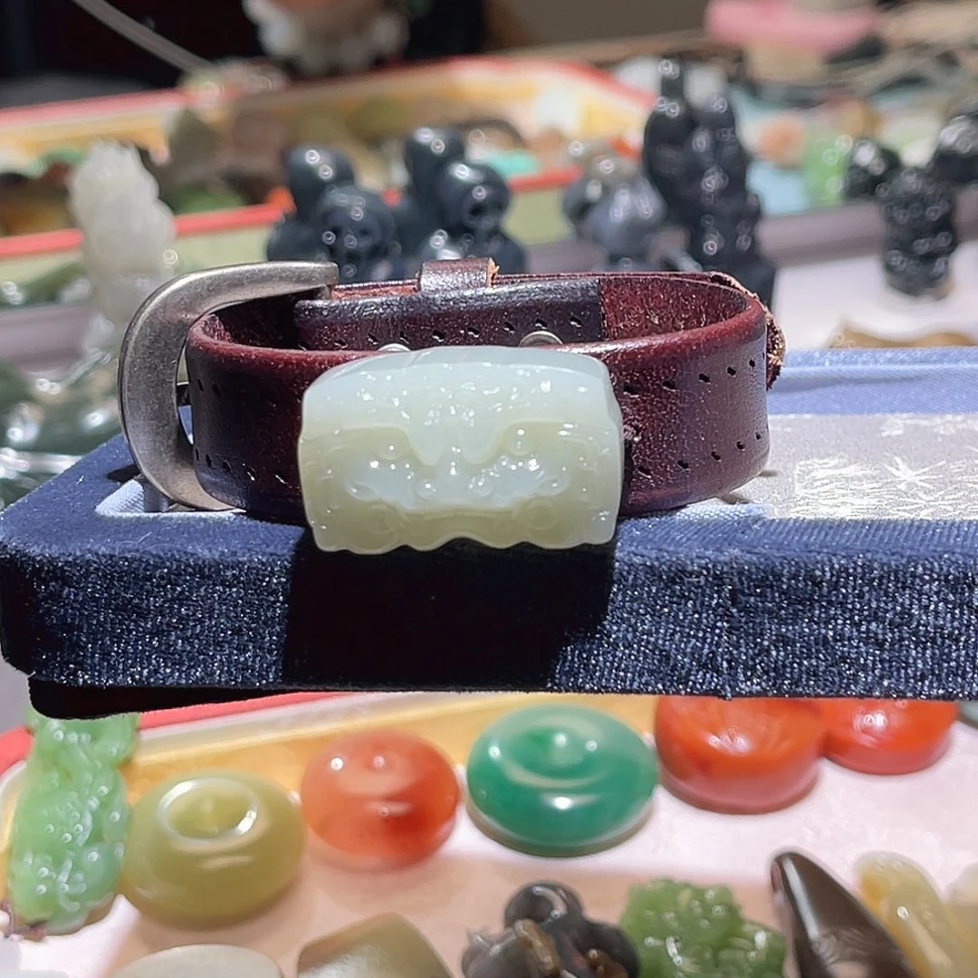 和田玉未镶嵌手链