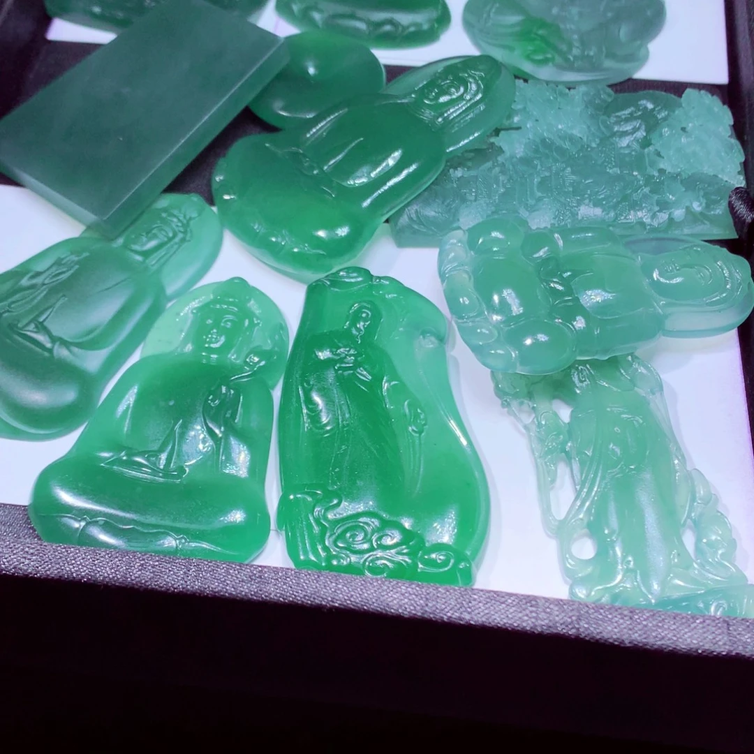 定制翡翠未镶嵌天然翡翠A货 官方基地发货