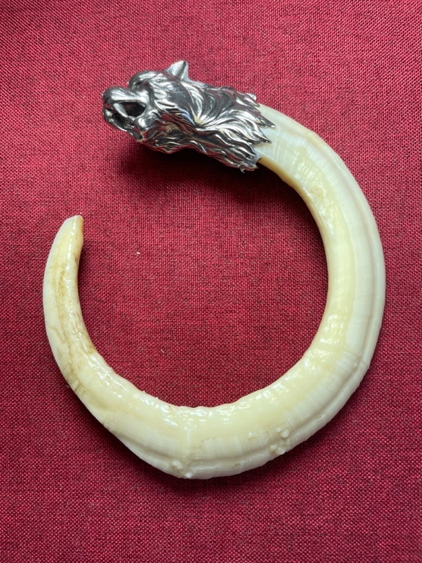 獠牙原生态猪牙牙雕文玩