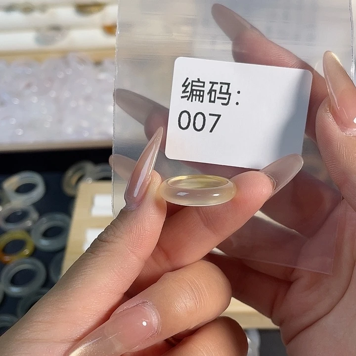 玛瑙/玉髓未镶嵌戒指007港11.5