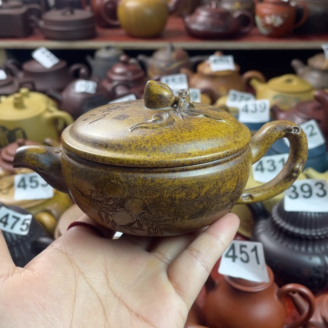 随*缘宜兴紫砂壶微瑕疵