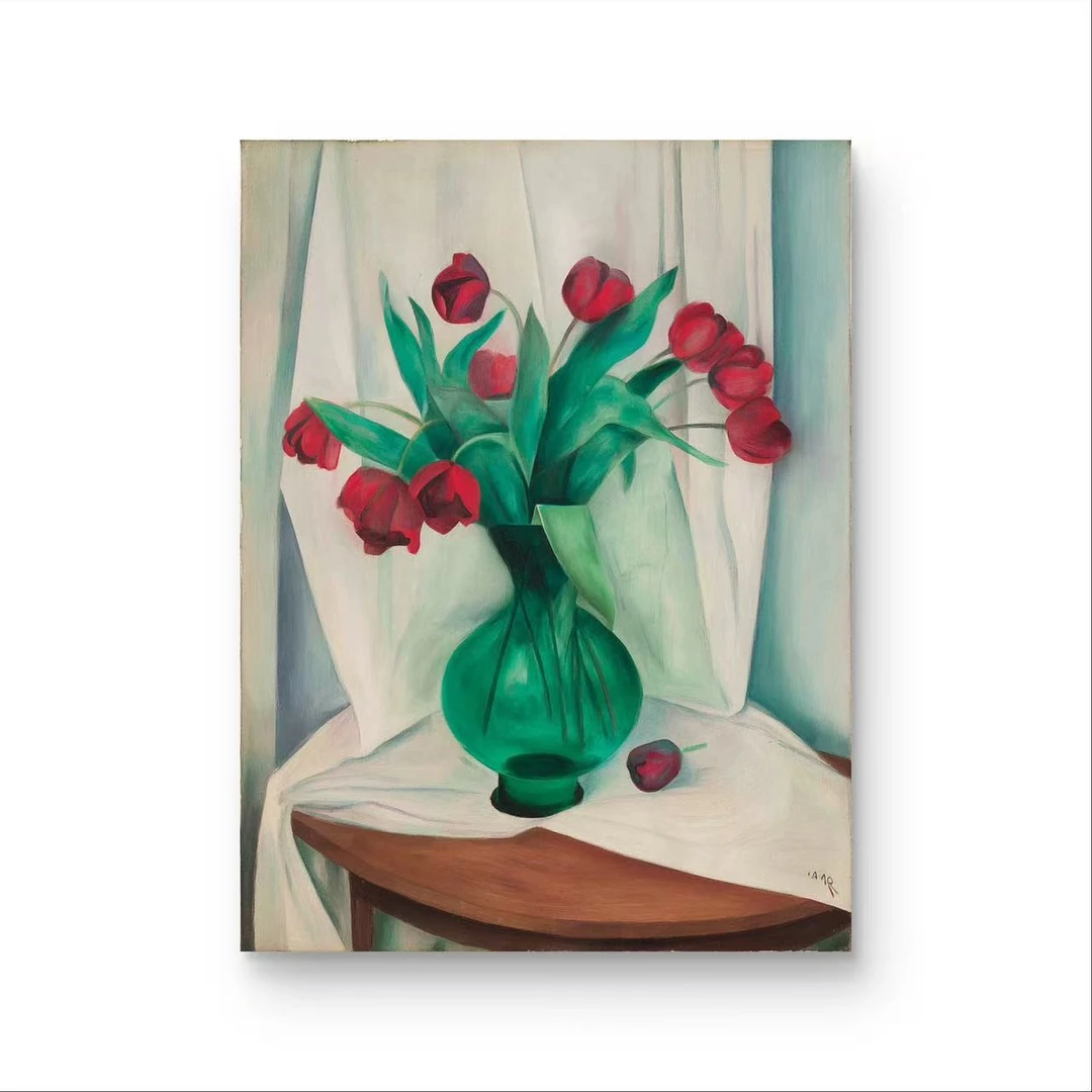 《郁金香语》原创手绘画/60x80cm/中古风系列ZGF-424