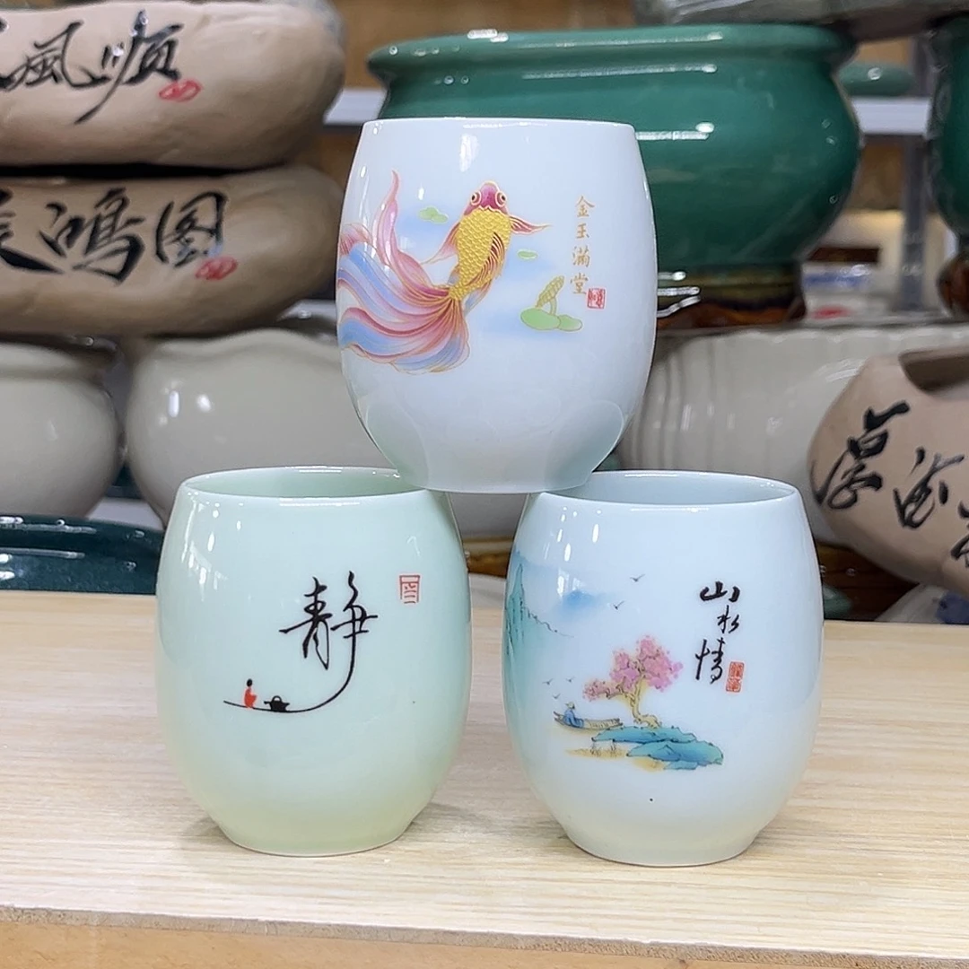 陶瓷绿植多肉微瑕花盆口径5.5*8无孔