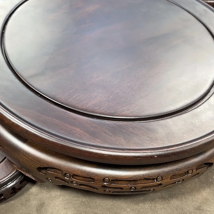 手工艺品琉璃红木底座工艺品5个22.5公分